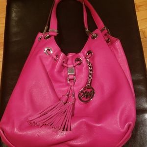 Michael Kors Fushia Pebbled Leather Bag